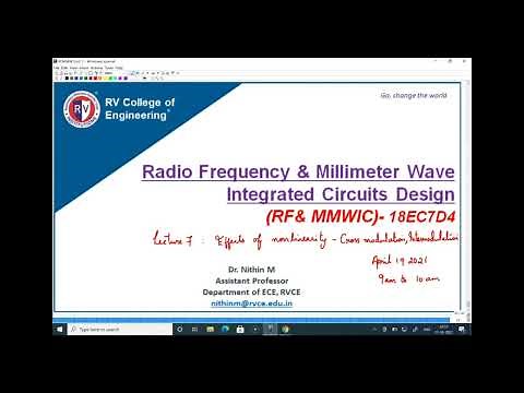 Lecture 7 Cross modulation Intermodulation | Unit 1: Nonlinearity and Noise
