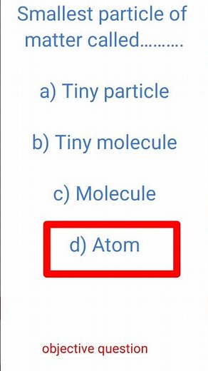 class 9 objective question Atom and molecules