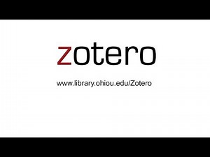 Research Guides: Citing and Citation Managers: Zotero