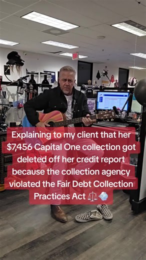 Explaining to my client that her $7,456 Capital One collection got deleted off her credit report because the collection agency violated the Fair Debt Collection Practices Act ⚖️💨 #creditrepair #fixmycredit #creditscore #credittips #creditrepairservices debt collections fyp viral credit creditcards msicreditsolutions badcredit good credit creditreport