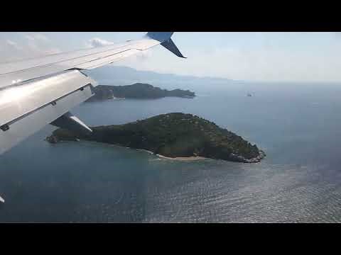 SKIATHOS LANDING - Tui 737-800NG Approach and Landing at Skiathos Airport (JSI) Greece