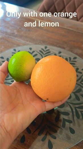فقط با یک لیمووپرتقالyou have only one Orange and one lemon then do this recipe, be happy&healthy