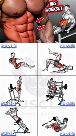 Top 6 ABS WORKOUT #absworkout
