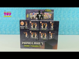 Minecraft Dungeon Series 20 Mini Figures Blind Box Opening Review | PSToyReviews