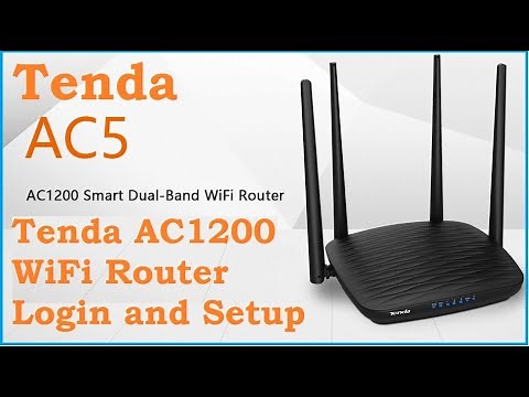 Login and Setup Tenda AC5 Ac1200 Dual Band WiFi router