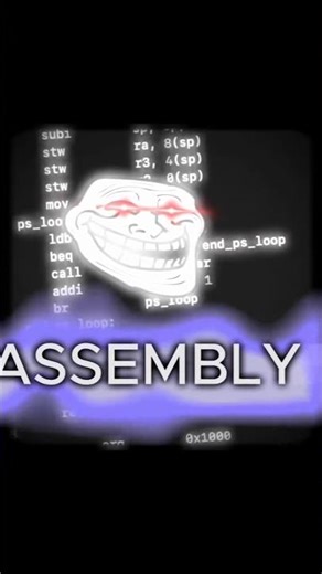 programming languages💀💀 #programming #python #assembly