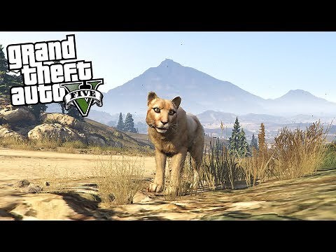 GTA 5 MOUNTAIN LION MOD! - HUNTING (GTA 5 Mods)