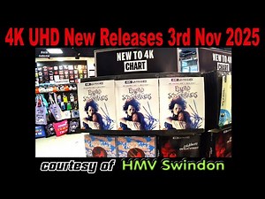 4K UHD New Releases 3rd Nov 2025 HMV Swindon