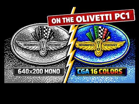 Unlocking Secret NTSC Colors on the Olivetti PC1 (CGA Artifact Mode)