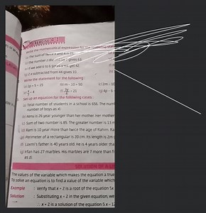 EXERCISE 40\} write the mathematical expression for the followi... | Filo