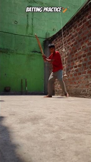 Plastic Bat Se Batting Practice 😱🏏 | Smart Cricket Training At Home 💪🏠