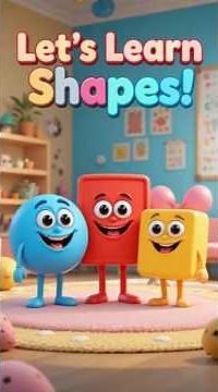 Learn Shapes Circle, Square, Triangle & more | Educational Videos for Toddlers & Babies🔵🟥😀