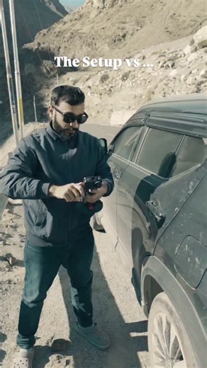 Lakshya Yadav on Instagram: "The Setup vs The Shot travel, india, spiti, himachal, cinematic, camera, filmmaking,"