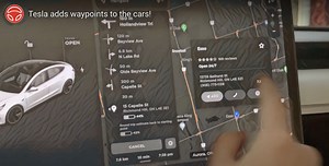 First Look At Tesla Waypoints App - In-car Video