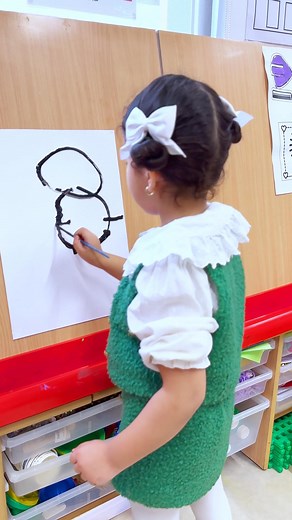 L'art et la géométrie dès le plus jeune âge ! Suivez notre petit artiste en herbe et découvrez les étapes pour dessiner un bonhomme ! Cette méthode aide nos élèves à stimuler leur créativité, à développer leur logique, et à gagner en confiance tout en apprenant de manière ludique. L'art et les mathématiques se combinent pour offrir un apprentissage à la fois enrichissant et amusant ! | Groupe Scolaire La Résidence GSR