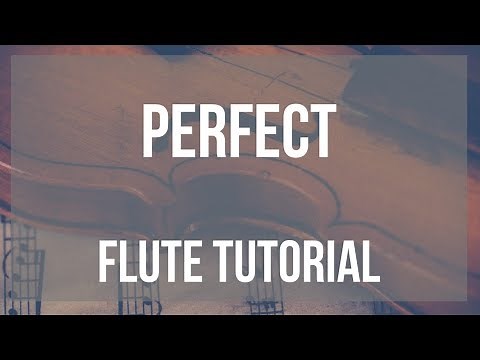How to play Perfect by Ed Sheeran on Flute (Tutorial)