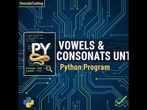 Python Program: Count the number of vowels and consonants in a string.
