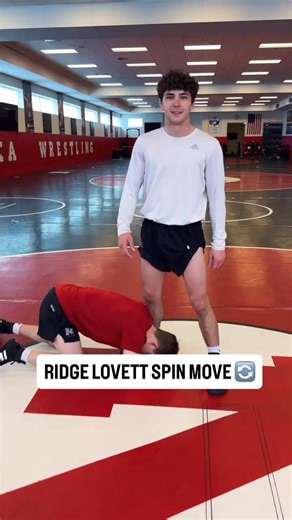 40K views · 250 reactions | Spin Move!Ridge Lovett shows how he turns a deep low single into a clean score using his signature spin move — head down, far hip control, and straight to the back. Drop a mention for somebody you hit this on ⬇️Presented by Athletes Ocean | FloWrestling | Facebook