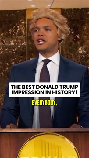 11M views · 176K reactions | How accurate is this Donald Trump impression? 樂 #donaldtrump #talkshow #impression #comedy | Trevor Noah | Facebook