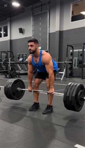 Body builder lifting very heavy weights