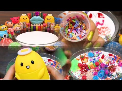 Mixing random things into fluffy slime | Mixing random things in slime