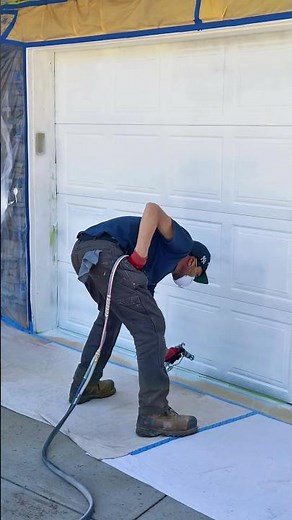 Garage Door Transformation in 4 Hours! Full Process From Prep to Paint#exteriorpainting#kerni