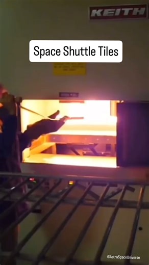 Space | Earth | Astronomy 🔭 on Instagram: "Imagine holding something that’s still glowing red-hot - and not getting burned. 😳🔥 NASA’s Space Shuttle was protected by incredibly advanced heat-resistant tiles that could withstand temperatures of up to 2,300°F. Most of the orbiter was covered in LI-900 silica tiles, made from extremely pure quartz sand. Their job was to shield the shuttle’s aluminum body from the brutal heat of re-entry. These tiles were such poor heat conductors that even when t
