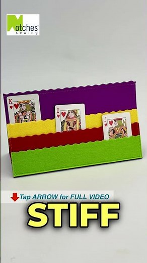 DIY Playing Card Holder & Stand | Easy Gift to Sew Tutorial