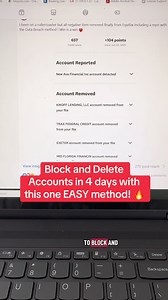 You can see credit deletions in as little as 4 days with ONE method. It’s called the data breach method. When companies are breached, personal information is exposed — and that gives consumers leverage under the law. I teach my students how to: ✔️ verify data breaches ✔️ submit the correct documentation ✔️ challenge negative accounts properly If you have charge-offs, collections, repos, or other negative accounts, this is one strategy that could work for you. The step-by-step tutorial is inside