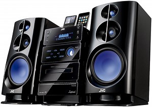 JVC NX-D2 and UX-F3 Shelf Stereo Systems with Dual iPod Docks