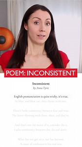 2.4K views · 390 reactions | It's time for rhyme! Can you perfect this pronunciation poem? Click this link for your own signed digital print version - https://www.etsy.com/uk/listing/1445627654/english-pronunciation-poem-inconsistent #esl #learnenglish #englishlikeanative #pronunciation #speakenglish #annaenglish #inconsistent #englishinconsistency | English Like a Native | Facebook