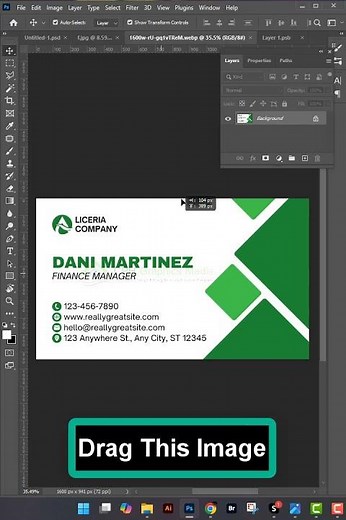 How to mock-up business card in Photoshop