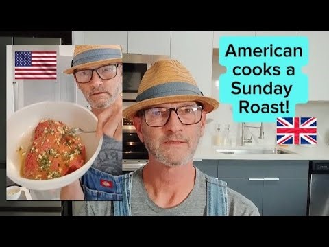 American reacts to making and tasting a Sunday Roast with Bisto gravy!