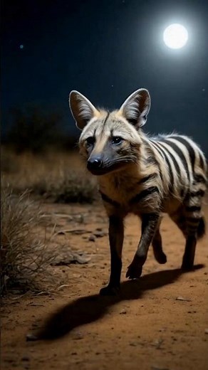 This Animal Eats 300,000 Termites a Night! 😲 #africananimals #animalfacts #aardwolf