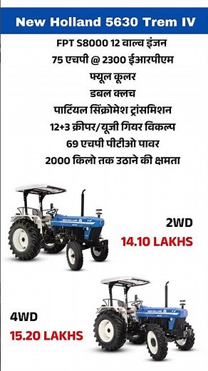 New Holland 5630 2025 Tractor Model | 75 HP #tractorshorts #newholland #tractorvideo