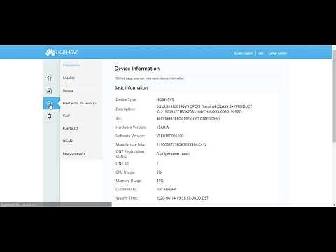 Huawei HG8145V5 Configuración de ip fija