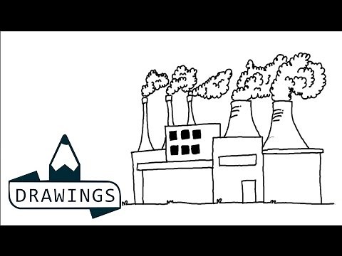 Speed drawing : How to draw a Factory | Kids Drawing | For Childrens
