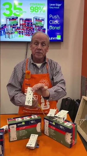 Push, click, done 🔌Meet the Leviton Lever Edge | The Home Depot