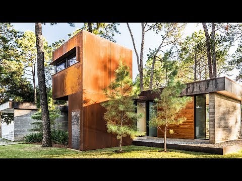 Wernerfield uses concrete and weathered steel to create Texas home
