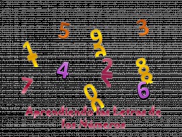 Aprendiendo las letras de los números