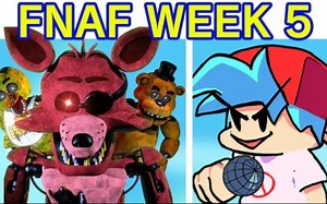 VS Five Nights at Freddy's FULL WEEK 1-5 (Chica, Foxy, Bonnie) (FNF Mod/FNaF 1)