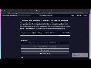 Install & set up mongoose | Mongodb full course | Full tutorial for beginners | #revildo_code