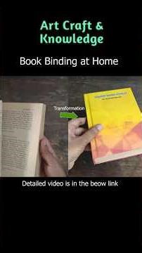DIY book binding at home easily #bookbinding