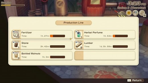 Story of Seasons: Grand Bazaar Crafting/Processing Guide - All Items List