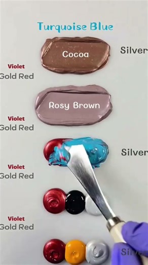 Blending Violet Gold Red Silver with 5 Different Cool Color Combinations to Spark Inspiration#viral