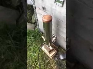 Smoking by smoke generator Dymbox, Norway