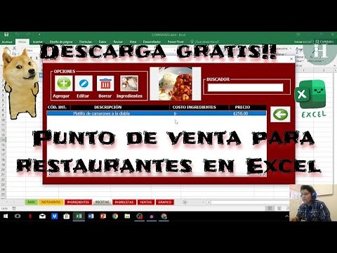 PUNTO DE VENTA PARA RESTAURANTES EN EXCEL - 😃 DESCARGA GRATIS 📊👌