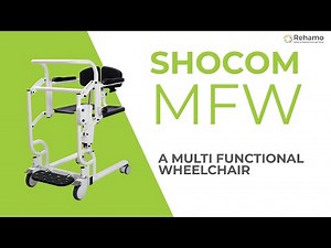 Multi-Functional Wheelchair as Transfer Wheelchair, Commode&Shower Chair with Electric Lift | Rehamo