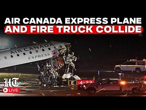 LIVE | Air Canada Jet Crashes Into Fire Truck At New York Airport | Pilot, Co-pilot Killed
