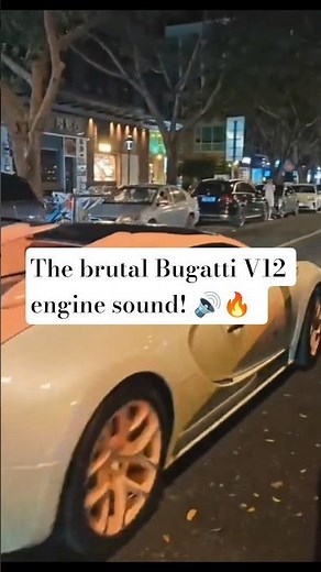Listening to this Bugatti engine sound 🏎️💨 #Shorts #Supercar #LuxuryCar